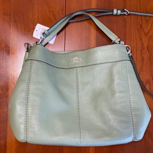 Brand new sage green Coach Handbag or shoulder bag